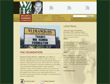 Tablet Screenshot of hannonfoundation.org